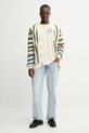 Desigual kardigan bawełniany CADAQUES 25WMJF01 beżowy AW25