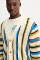 Desigual kardigan bawełniany CADAQUES beżowy 25WMJF01