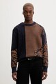 Svetr Desigual HALF PAISLEY kulatý námořnická modř 25WMJF14