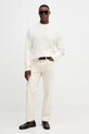 Calvin Klein Jeans sweter bawełniany LV04RD314G beżowy AW25