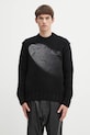 MM6 Maison Margiela sweter wełniany okrągły czarny SH2HL0029.M13173.900S