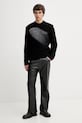 MM6 Maison Margiela sweter wełniany SH2HL0029.M13173.900S czarny AW25