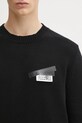 MM6 Maison Margiela sweter wełniany czarny SH2HL0030.M13168.900S