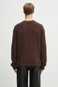 Odzież MM6 Maison Margiela sweter wełniany SH2HL0034.M13174.961 brązowy