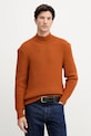 BOSS pulover de lână grosime medie portocaliu 50550008