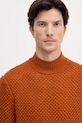 BOSS pulover de lână portocaliu 50550008
