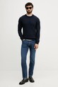 Trussardi sweter kaszmirowy M0208000022N granatowy AW25