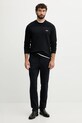 BOSS Green sweter z dodatkiem wełny 50547507 czarny NC25