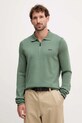 BOSS Green maglione in cotone colletto abbottonato verde 50551688
