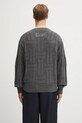 Odzież Kenzo sweter bawełniany Gots Kenzo Weave Jumper FF55PU7083CB szary
