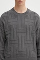 Bavlněný svetr Kenzo Gots Kenzo Weave Jumper šedá FF55PU7083CB