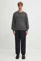 Kenzo sweter bawełniany Gots Kenzo Weave Jumper FF55PU7083CB szary