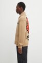Kenzo sweter wełniany Rws Futura Zipped Cardigan FF65CA7413CK zielony AW25