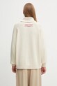 Odzież Kenzo kardigan z wełną Rws City Zipped Cardigan FF65CA7453CF beżowy