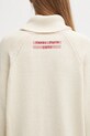 Kenzo kardigan z wełną Rws City Zipped Cardigan FF65CA7453CF beżowy
