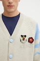 Kenzo kardigan z dodatkiem wełny Rws Pachinko Cardigan beżowy FF65CA7463CI