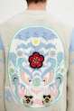Kenzo kardigan z dodatkiem wełny Rws Pachinko Cardigan FF65CA7463CI beżowy