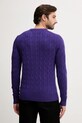 Odzież Tommy Hilfiger sweter wełniany MW0MW40442 fioletowy