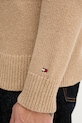 Пуловер с вълна Tommy Hilfiger MW0MW40843 бежов