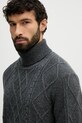 Tommy Hilfiger sweter wełniany szary MW0MW40914