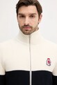 Tommy Hilfiger kardigan bawełniany beżowy MW0MW41396