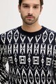 Πουλόβερ με προσθήκη μαλλιού Tommy Hilfiger σκούρο μπλε MW0MW42085