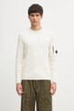 C.P. Company sweter pozostałe beżowy 19CMKN015A006608A