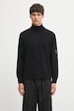 Светр з вовною C.P. Company тонкий чорний 19CMKN035A005528A
