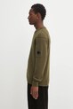 C.P. Company sweter z dodatkiem wełny RFCMKN707A110149A zielony AW25