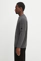 C.P. Company pamut pulóver 19CMKN023A005558G szürke AW25