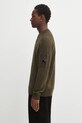 C.P. Company sweter z dodatkiem wełny 19CMKN198A110468A zielony AW25
