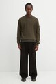 C.P. Company sweter z dodatkiem wełny 19CMKN198A110468A zielony