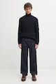 C.P. Company maglione con lana 19CMKN220A006595A blu navy