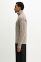 C.P. Company sweter z dodatkiem wełny 19CMKN281A110509A beżowy AW25