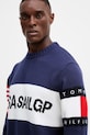 Bavlněný svetr Tommy Hilfiger x SAIL GP námořnická modř MW0MW41542
