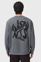 Βαμβακερή μπλούζα AllSaints ORLANDO M058NB γκρί NC25