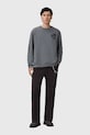 Βαμβακερή μπλούζα AllSaints ORLANDO M058NB γκρί