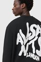 AllSaints bluza bawełniana ORLANDO M058NB czarny AW25