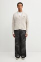 Filling Pieces kardigan z dodatkiem wełny Knit Cardigan 422573500127 beżowy