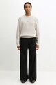 Filling Pieces sweter z dodatkiem wełny Knit Sweater Raglan 422575500261 beżowy