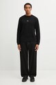 Filling Pieces sweter z dodatkiem wełny Knit Sweater Raglan 422575500261 czarny