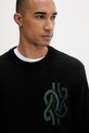Filling Pieces pulover bărbătesc de lână Knit Sweater Knot negru 422575500265