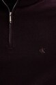Μάλλινο πουλόβερ Calvin Klein μπορντό LV04LD318G