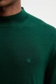 Calvin Klein sweter wełniany LV04LE309G zielony