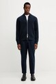 Kardigan s příměsí vlny Calvin Klein LV04LD309G námořnická modř AW25