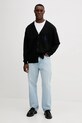 Кардиган з домішкою вовни Calvin Klein Jeans LV04RD304G чорний AW25