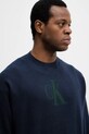 Calvin Klein Jeans sweter z domieszką kaszmiru granatowy LV04RD305G