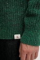 Свитер с добавлением шерсти Calvin Klein Jeans зелёный LV04RD311G