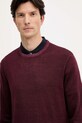 Michael Kors sweter wełniany bordowy CF560HW7AP