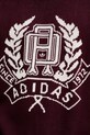 Хлопковый свитер adidas Originals Varsity Regular JX8215 бордо